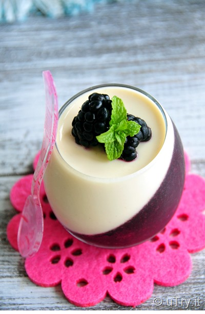 Vanilla Blackberry Panna Cotta