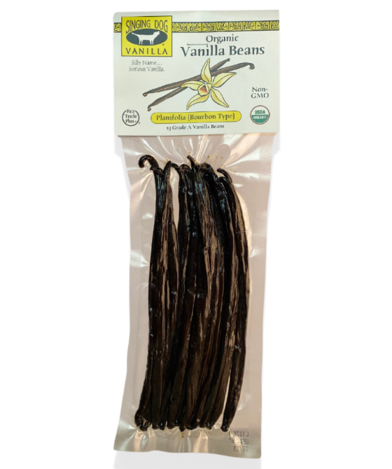 Singing Dog Vanilla Brand Organic Vanilla Beans