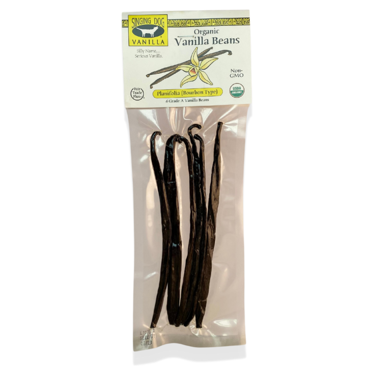 6 Pack Organic Vanilla Bean