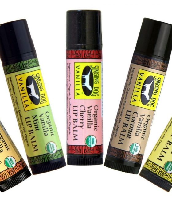 organic vanilla lip balm