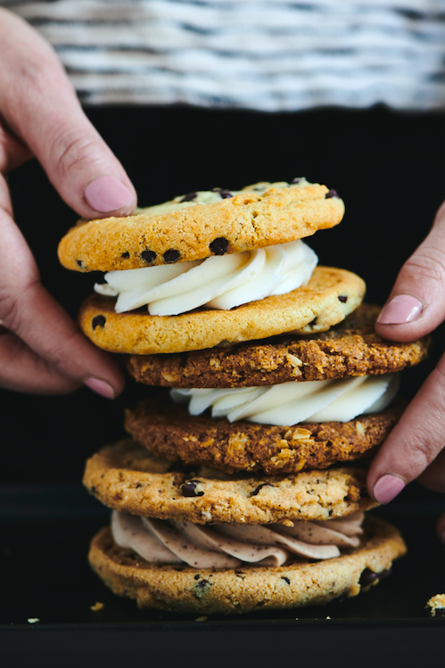 Crème filled cookies from Crust Vegan Bakery 