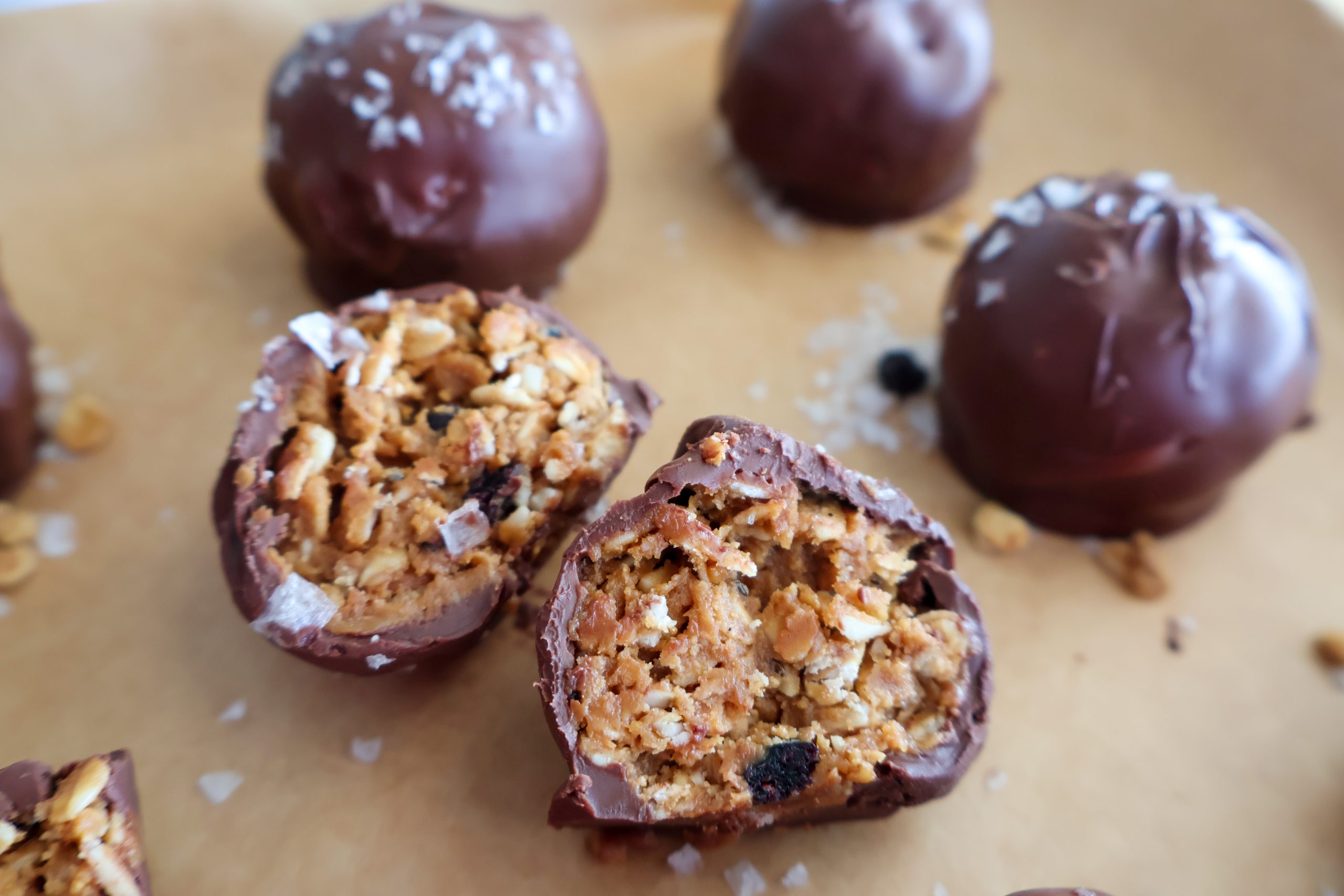 NoBake Cashew Granola Bites Recipe Singing Dog Vanilla