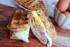 Vanilla Waffle Breakfast Sandwich
